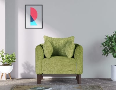 Picture of REGAL Athens Wooden Single Sofa ATHENS-SSC-362-3-1-20(FEBRIC-SF-2121)