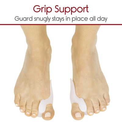 Picture of Gel Big Toe Bunion Guards & Toe Spreaders Bunion Pads (Two Pack) - Big Toe Separator Cushion Straightener - Gel Toe Spacers, Protectors, Correctors - 1 Pair 