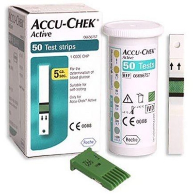 Picture of Accu-Chek Active Blood Glucose Test Strips 50 Pcs 