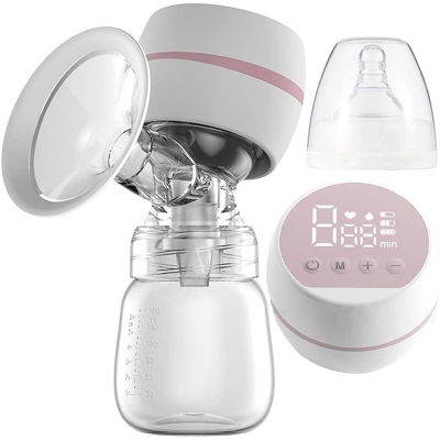 Picture of Electric Breast Pump, Portable Anti-Backflow Breast Pumps, 3 Modes & 9 Levels Touch Screen LED Display, USB Rechargeable, Ultra-Quiet and Pain Free Multicolor
