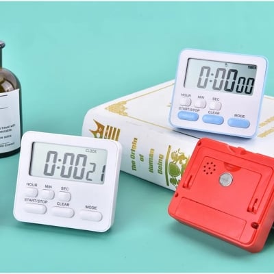 Picture of Timer for Study,Stop Watch Timer for Study and Kitchen Timer Louder Alarm Big Digit,Magnetic Countdown Digital Timer Can be Applied to Classroom,Home Work Fitness, Cooking,Meeting,Etc. Multicolor