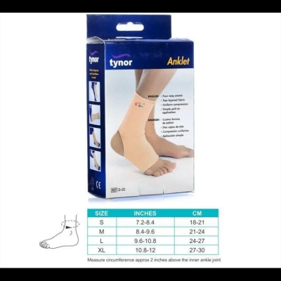 Picture of Tynor Anklet (1Pair) Brown