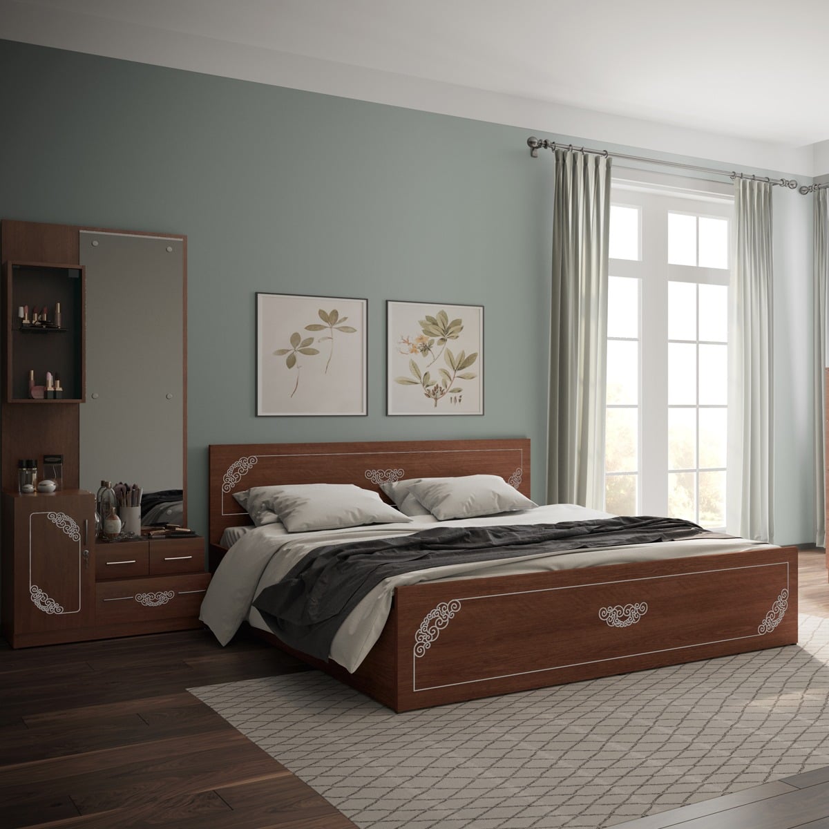Picture of REGAL Bed CHARLY-BDH-143-1-1-20 (DOUBLE) LB