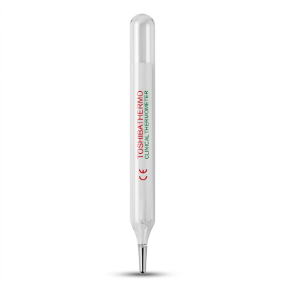 Picture of 12 pcs Toshiba Clinical Glass Thermometer White
