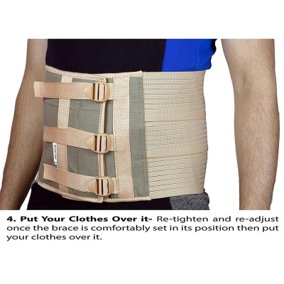 Picture of Abdominal Belt after delivery Tummy Reduction Trimmer Belly Binder Stomach belt Waist belt for Women & Men Abdomen Light Ash