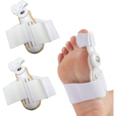 Picture of Orthopedic Corrector Bunion Splint Big Toe Straightener Corrector Foot Pain Relief Hallux Valgus Correction Pedicure Foot Care White