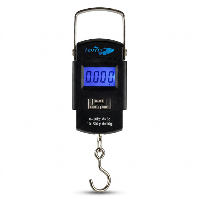 Picture of Heavy Duty Portable Hook Weighing Machine Digital Type Manual Weight M/c 10 Kg-50Kg Temp Scale for Home, Kitchen, Traveling Black