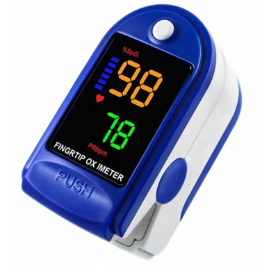 Picture of Oximeter Finger Clip Oximeter Finger Pulse Monitor Oxy Saturation Monitor Heart Rate Meter Multicolor