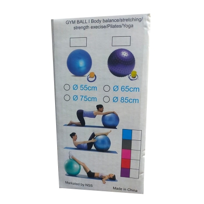 Picture of Gym Exercise Ball with Pumper For Body Fitness yoga Ball (75 cm)- Premium Quality Multicolor