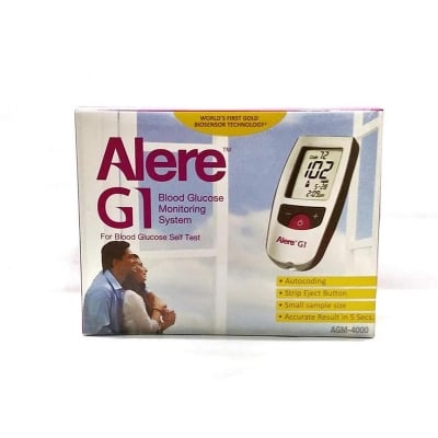 Picture of Alere G1 blood glucose Monitor with 25 test strips 