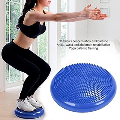 Picture of Balance Stability Disc CushionYoga Pad with Pump, Extra Thick Core Balance Disc, Sensory Cushion for Elementary School Chair Multicolor
