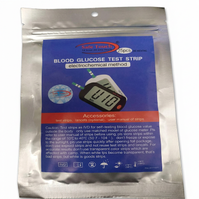 Picture of SafeTouch Glucose Meter Strips - Pack of 25 Pieces in a Travel-Friendly Pack 