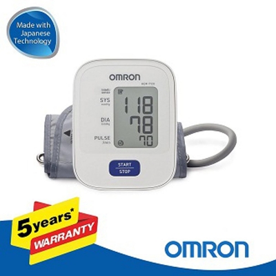 Picture of Omron HEM 7120 Upper Arm Automatic Blood Pressure Home B P Monitor Bp Machine Hem 7120 White