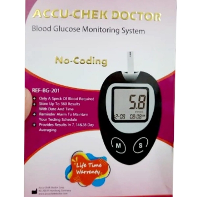 Picture of Accu Check Doctor Blood Glucose Monitor Machine Black
