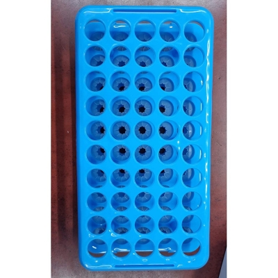 Picture of Test Tube Rack 50 holder plastic rack Blue