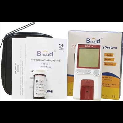 Picture of Bioaid Hemoglobin Meter kit with 50pcs Strips Multicolor
