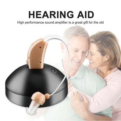 Picture of Rechargeable Hearing Aid for Seniors, Ear Care Tools, Adjustable Sound Amplifier, Hearing Loss 