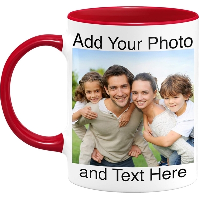 Picture of Custom Photo Mug - Personalized With Text, Customizable Ceramic Coffee Mug - Funny, Personalized Gift Multicolor