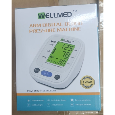 Picture of Wellmed Digital blood pressure monitor White