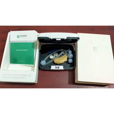 Picture of BEST QUALITY Old Age sound Enhancement Amplifier Profound Hearing loss Audio Service Audio Service Vota HP T Hearing Aid machine for ear behind the ear Hearing Aid Multicolor