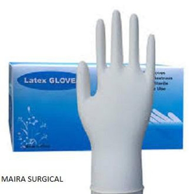 Picture of Latex Rubber Gloves Disposable 100PCS Portable Universal Medical Examination Hygiene Latex Gloves Rubber Gloves 