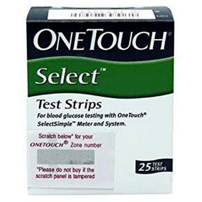 Picture of One Touch Select Glucose Test Strips (25pcs) Multicolor