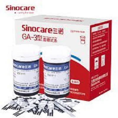 Picture of Test Strip for Sinocare Safe AQ Smart Glucometer Blood Glucose Test Meter Diabetes Test Machine Blood Glucose Monitoring Red