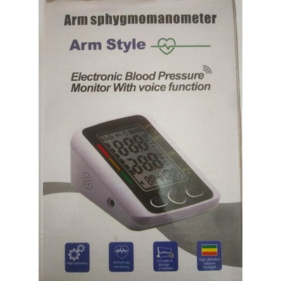 Picture of Digital Arm Sphygmomano Blood Pressure machine (BP Monitor) electronic Black