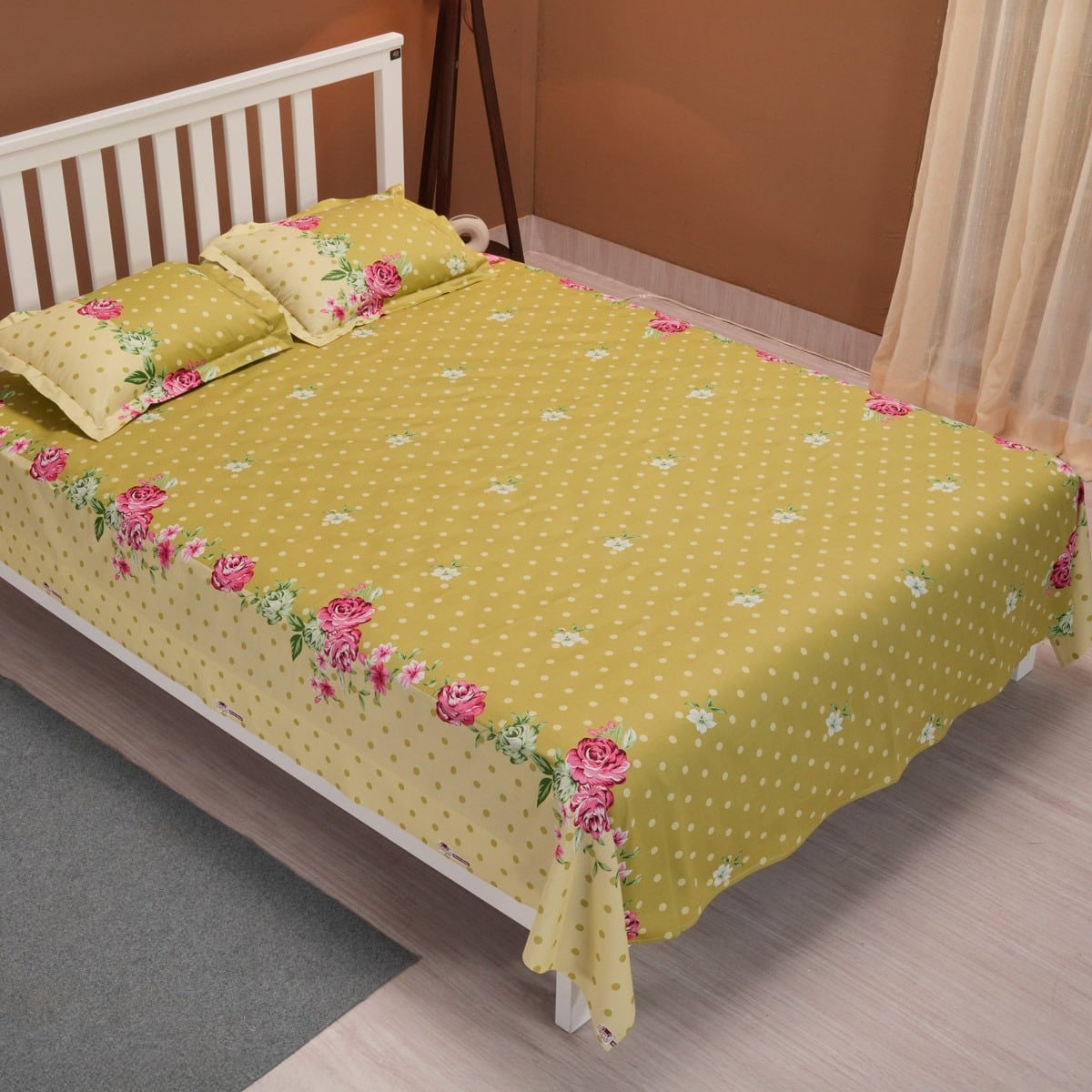Picture of REGAL Bed Sheet Rose Reverie-315 (Green)