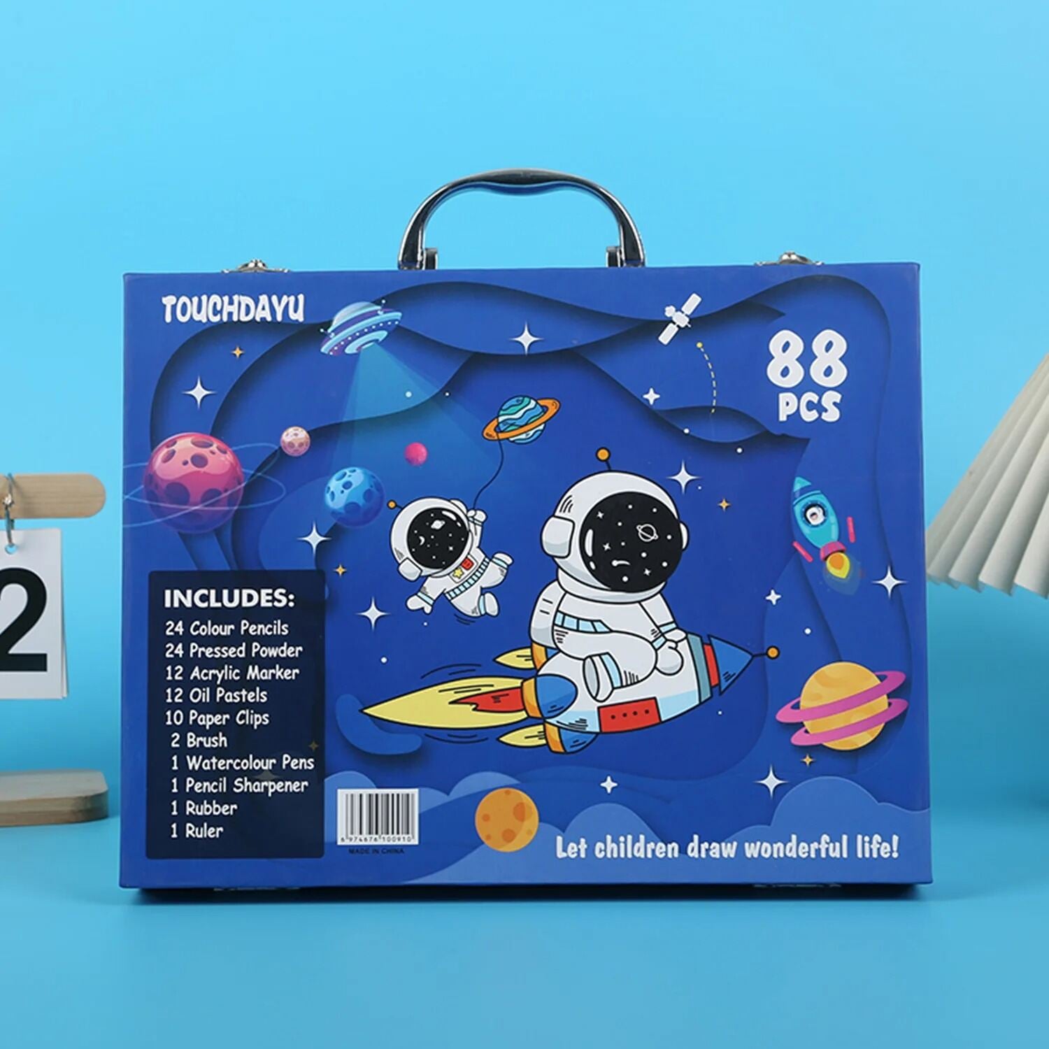 Picture of Unicorn Space Kids Art Set – Coloring, Drawing & Painting Crayons Acrylic Color Gift Set – 88 Pcs