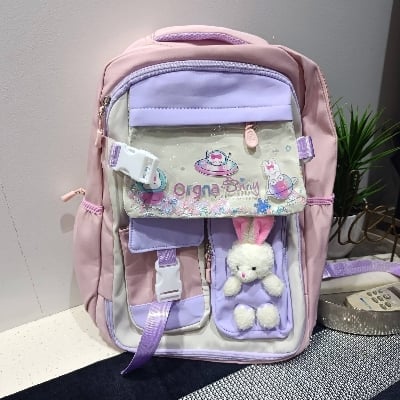Picture of School Backpack Travel Bag for Kids Girls Princess Bunny