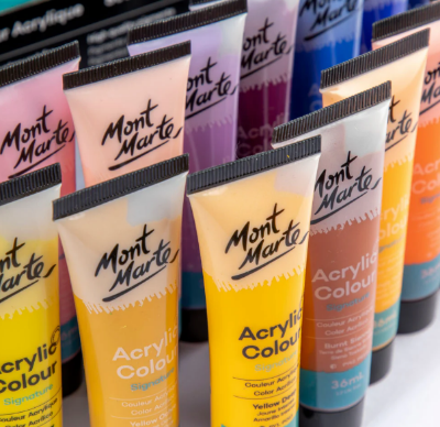Picture of Mont Marte Signature Acrylic Colour Paint 36Pcs Set 36ml Tubes-Multicolor