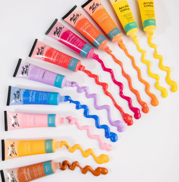 Picture of Mont Marte Signature Acrylic Colour Paint 48pcs Set 36ml Tubes-Multicolor
