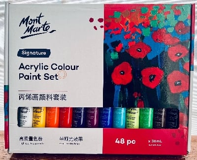Picture of Mont Marte Signature Acrylic Colour Paint 48pcs Set 36ml Tubes-Multicolor