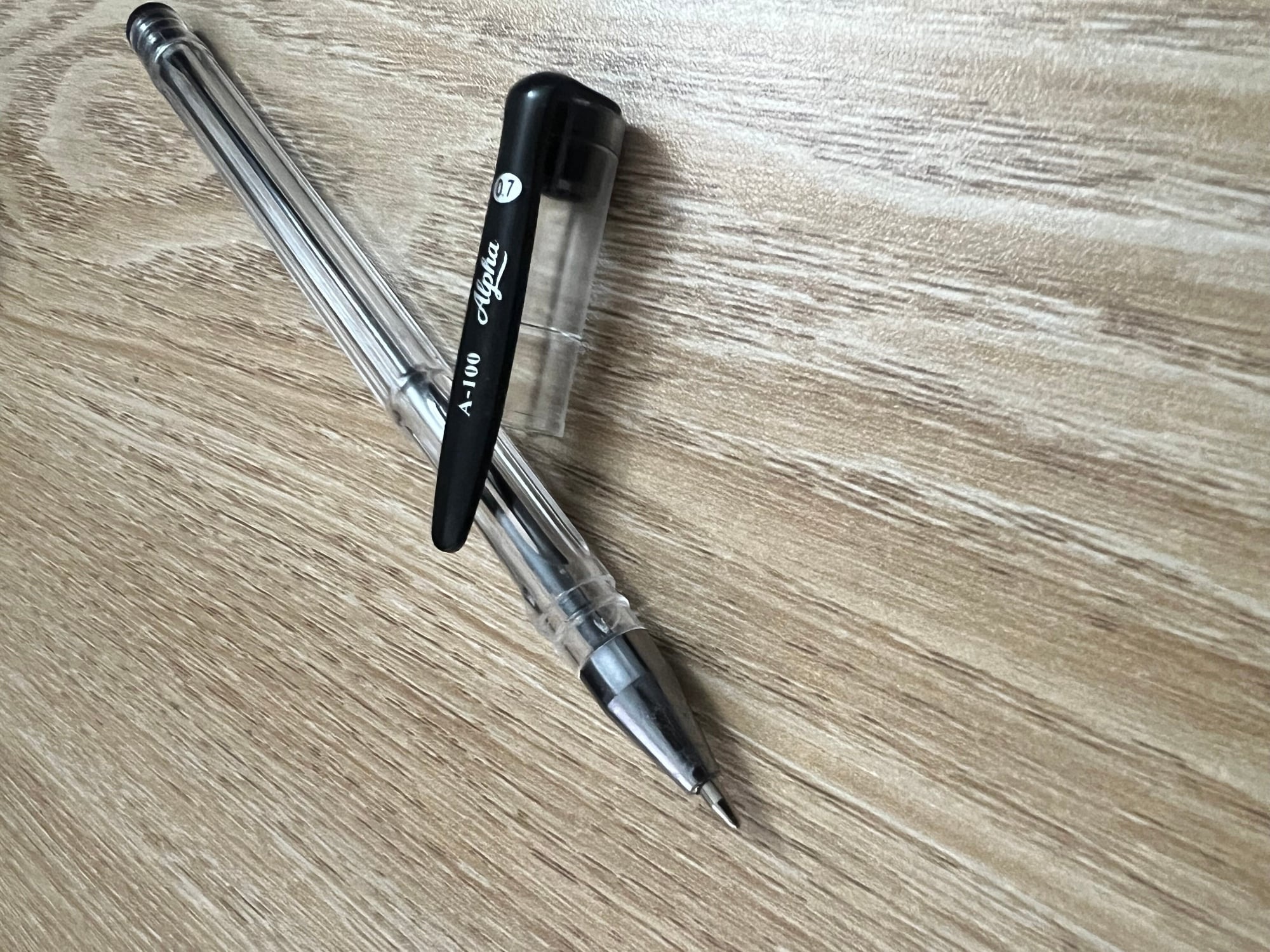 Picture of 5pcs 0.7mm A-100 Alpha Finegrip Super Smooth Ballpoint Pen Black Office Supplies Kids School Stationery Writing Tool-Black