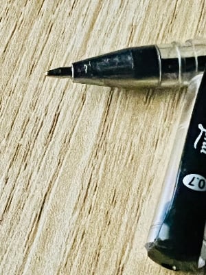 Picture of 5pcs 0.7mm A-100 Alpha Finegrip Super Smooth Ballpoint Pen Black Office Supplies Kids School Stationery Writing Tool-Black