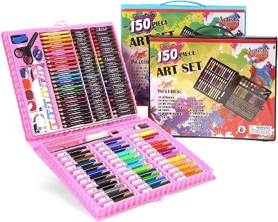 Picture of 150 Pcs Kids Drawing Painting Set Art Set Children Drawing Supplies-Multicolor