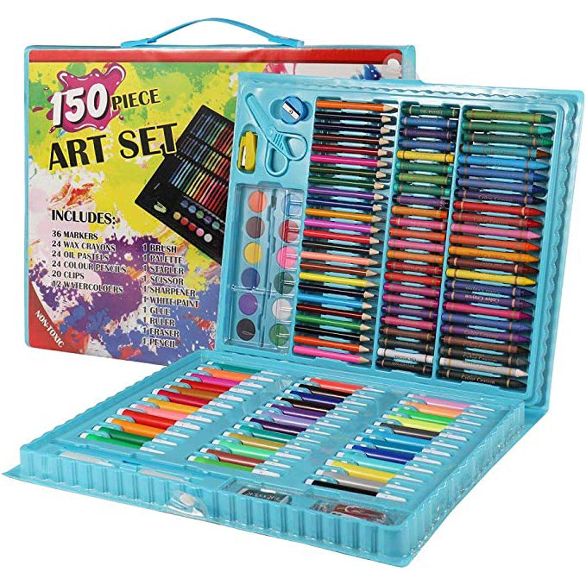 Picture of 150 Pcs Kids Drawing Painting Set Art Set Children Drawing Supplies-Multicolor