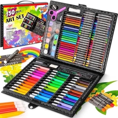 Picture of 150 Pcs Kids Drawing Painting Set Art Set Children Drawing Supplies-Multicolor
