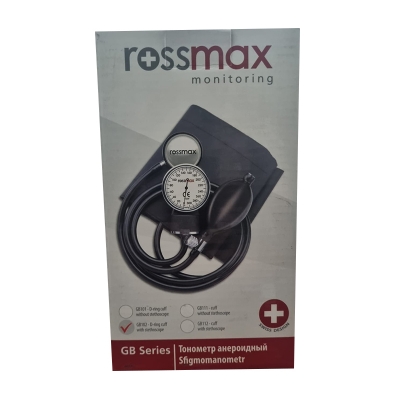 Picture of Rossmax Analog Blood Pressure Machine & Stethoscope Set Black