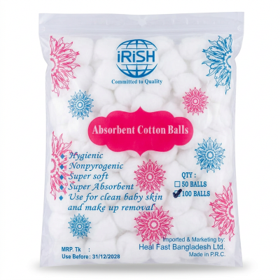 Picture of Baby Sterilized Cotton Ball 100 Pcs - White
