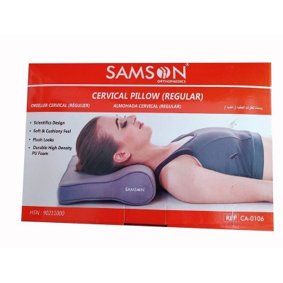 Picture of Samson Cervical Pillow Regular made in india Grey