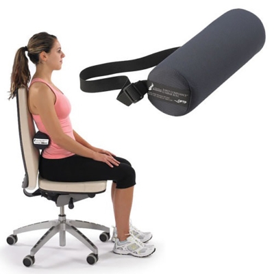 Picture of Spine Lumber Roll Cushion for Lower Back Pain, Car Seat & Office Chair ASH