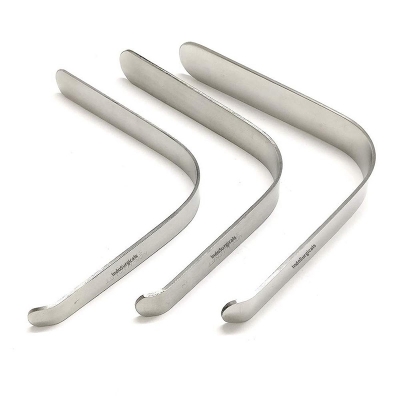 Picture of Stainless Steel L-Shape Tongue Depressor (Set of 3 Pieces) 