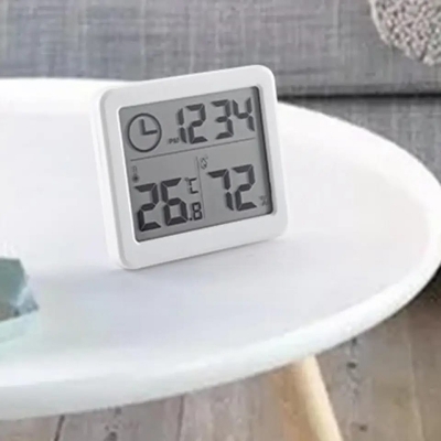 Picture of Digital world clock with 3.2 inch lcd display with room temperature humidity White