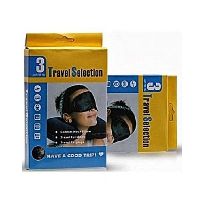 Picture of 3 in 1 Travel Neck Pillow Set - Neck Pillow Black