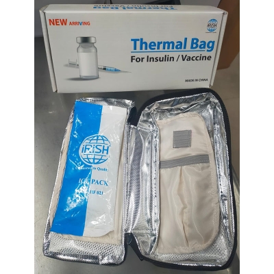 Picture of Insulin Cooler Travel Case Diabetic Medication Cooler Bag Diabetes Organize Medicine with1 Ice Packs 