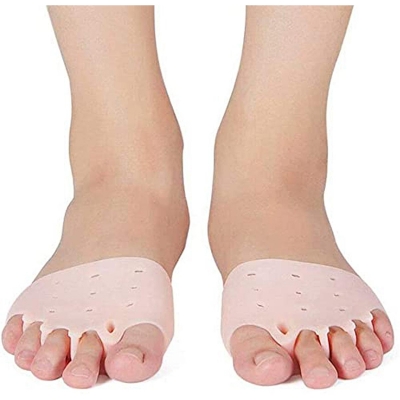 Picture of Bunion Pads & Toe Orthotics Thumb Big Bone Orthotics 2 Pieces Toe Separators Bunion Corrector for Straightener of Hallux Valgus and Pain reliever (1 Pair) 