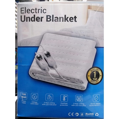Picture of electric under blanket size 60 inch x 42 inch White