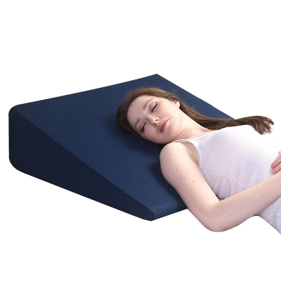 Picture of Bed Wedge Pillow for Acid Reflux for Sleeping  Medical Grade Sponge  Washable 